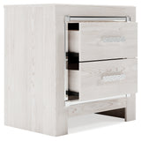 Ashley Furniture - ALTYRA WHITE NIGHTSTAND - Wood - Nightstands - Additional View 4