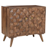 Steve Silver Furniture - VENETO ACCENT CABINET - Dark Brown Wood - Cabinets