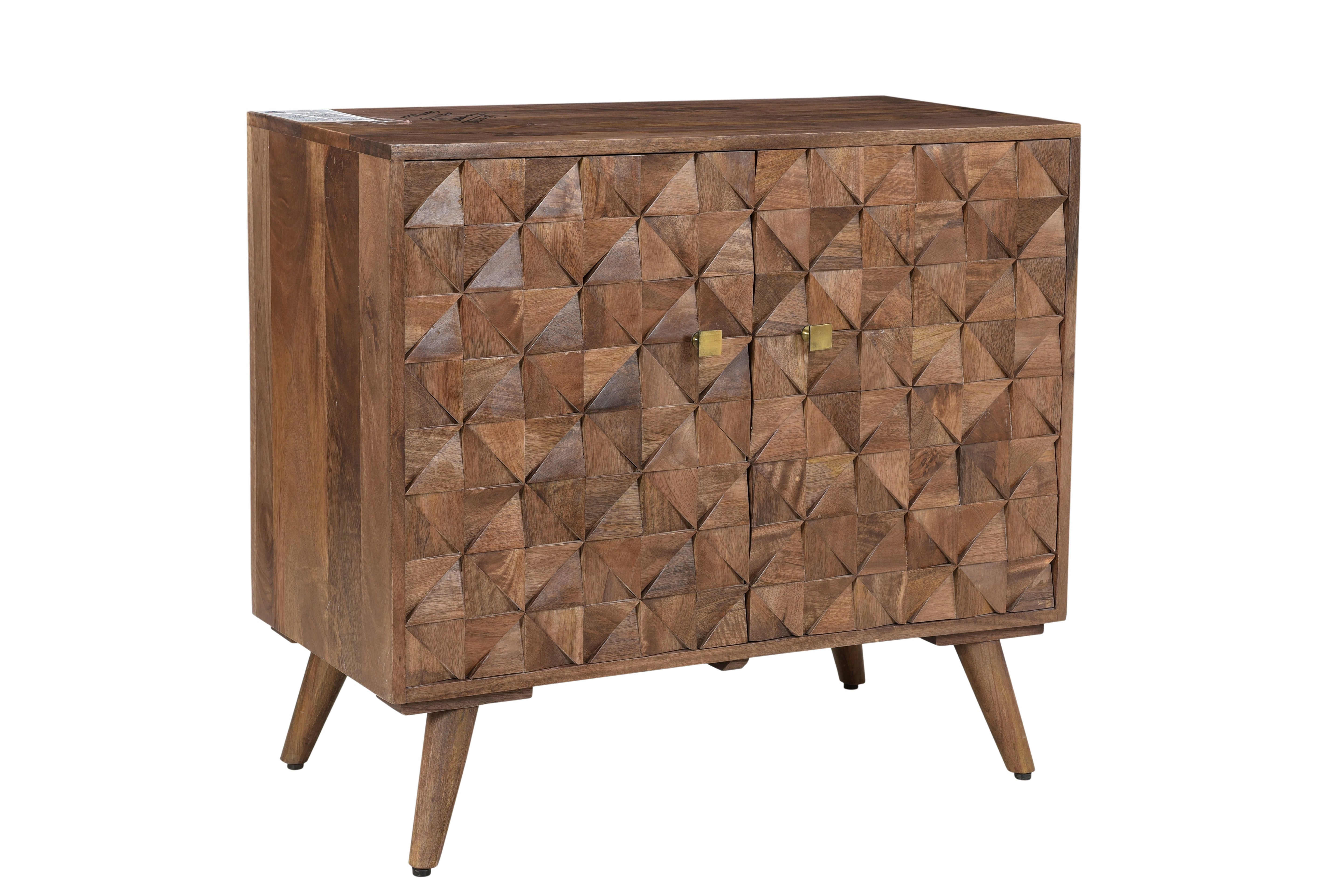 Steve Silver Furniture - VENETO ACCENT CABINET - Dark Brown Wood - Cabinets