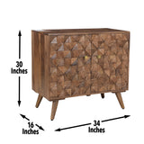 Steve Silver Furniture - VENETO ACCENT CABINET - Dark Brown Wood - Cabinets - Additional View 1
