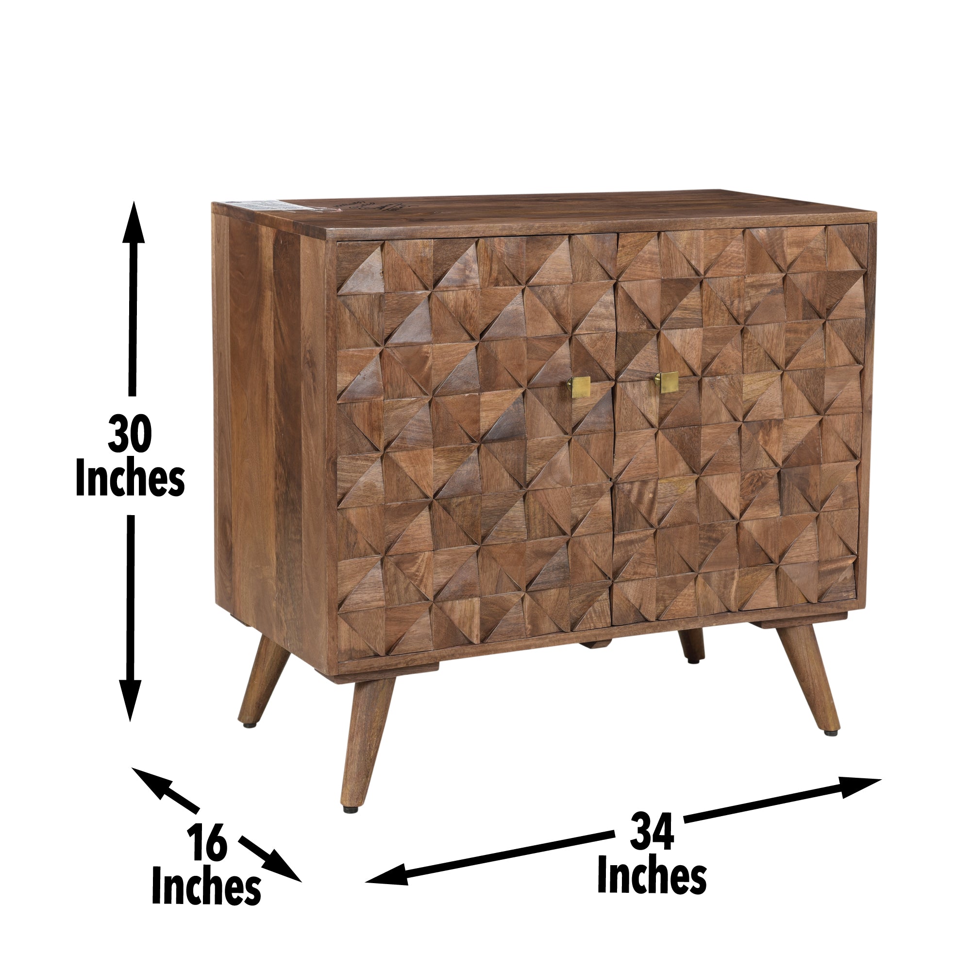 Steve Silver Furniture - VENETO ACCENT CABINET - Dark Brown Wood - Cabinets - Additional View 1