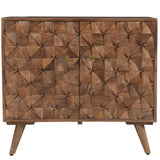 Steve Silver Furniture - VENETO ACCENT CABINET - Dark Brown Wood - Cabinets - Additional View 3