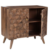 Steve Silver Furniture - VENETO ACCENT CABINET - Dark Brown Wood - Cabinets - Additional View 5
