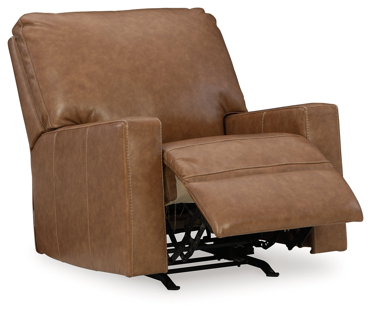Ashley Furniture - BOLSENA CARAMEL LEATHER RECLINER - Light Brown Leather Match - Recliners - Additional View 2