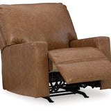 Ashley Furniture - BOLSENA CARAMEL LEATHER RECLINER - Light Brown Leather Match - Recliners - Additional View 2