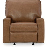 Ashley Furniture - BOLSENA CARAMEL LEATHER RECLINER - Light Brown Leather Match - Recliners - Additional View 3