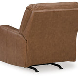 Ashley Furniture - BOLSENA CARAMEL LEATHER RECLINER - Light Brown Leather Match - Recliners - Additional View 5