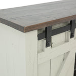 Sterling Barn Door Media Console - Aged Gray/Tobacco - Additional View 3
