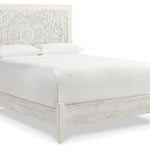 Ashley Furniture - Paxberry Queen Panel Bed - White Wood - Beds