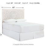 Ashley Furniture - Paxberry Queen Panel Bed - White Wood - Beds - Additional View 3
