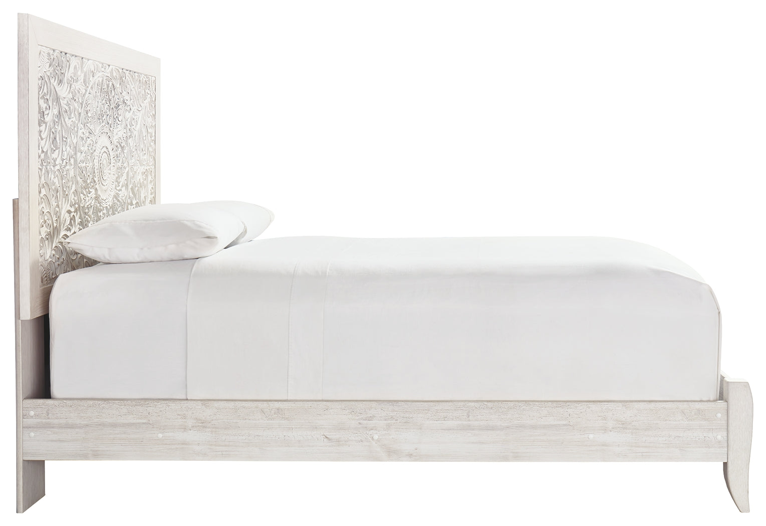 Ashley Furniture - Paxberry Queen Panel Bed - White Wood - Beds - Additional View 4