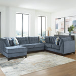 Ashley Furniture - MAXON PLACE NAVY 3 PIECE SECTIONAL - Blue Fabric - Sectionals - Additional View 1
