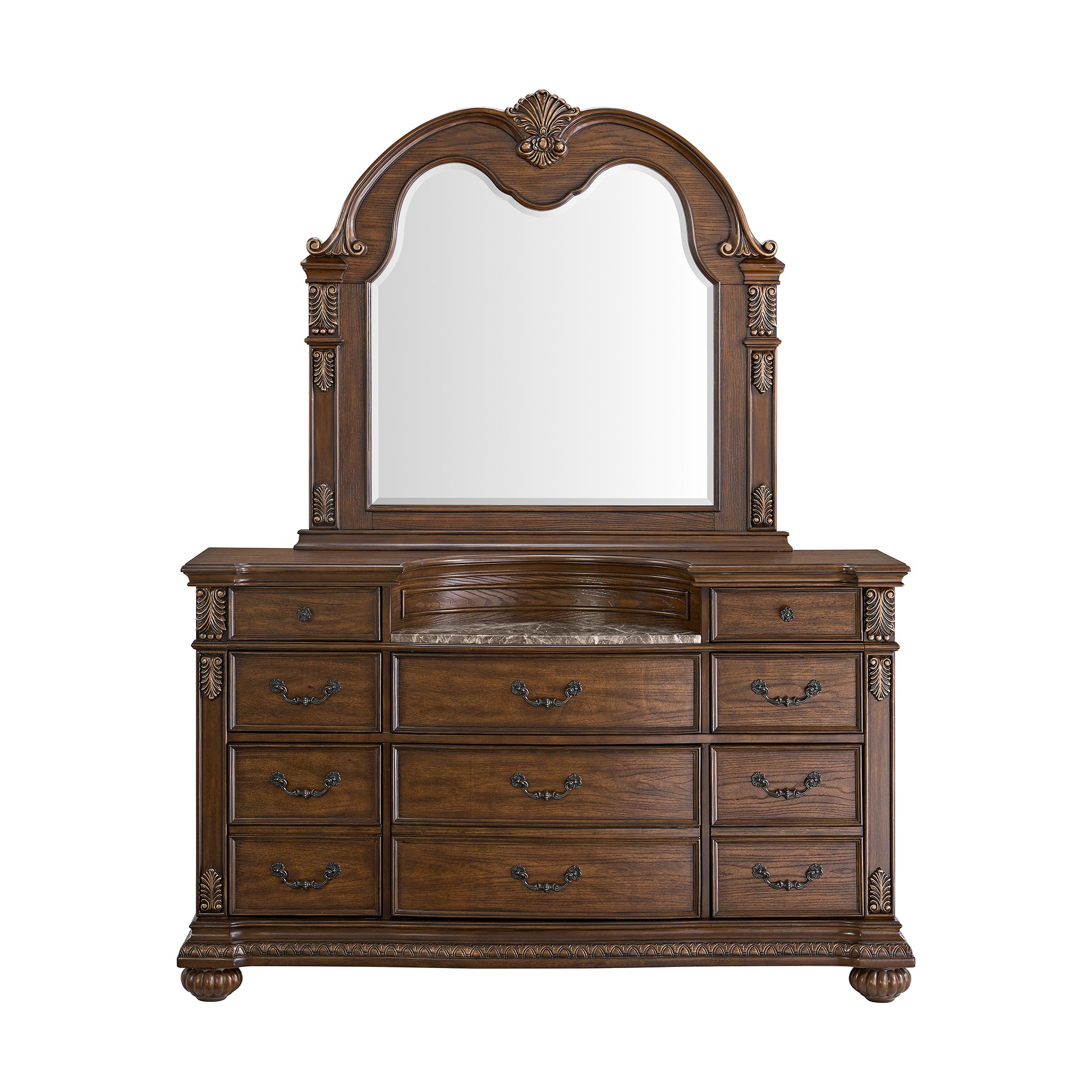 Cadenza Dresser And Mirror Set - Brown