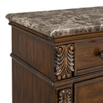 Elements International - CADENZA BROWN DRESSER AND MIRROR - Dark Brown Wood|Mirror - Dresser & Mirror - Additional View 4