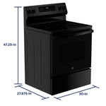 GE BLACK ELECTRIC CONVECTION WITH AIR FRY RANGE - Ranges - Additional View 33