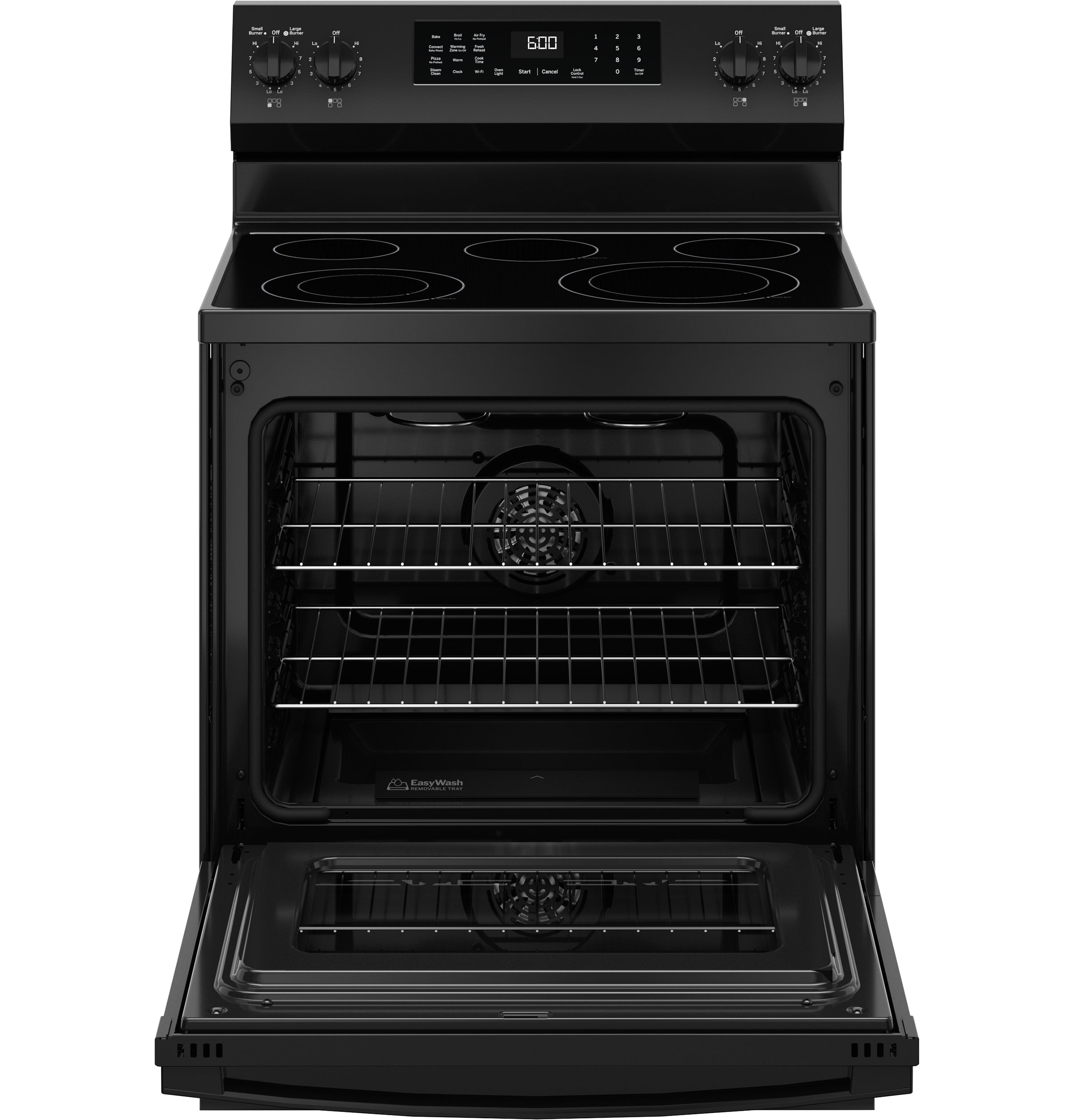 GE BLACK ELECTRIC CONVECTION WITH AIR FRY RANGE - Ranges - Additional View 2