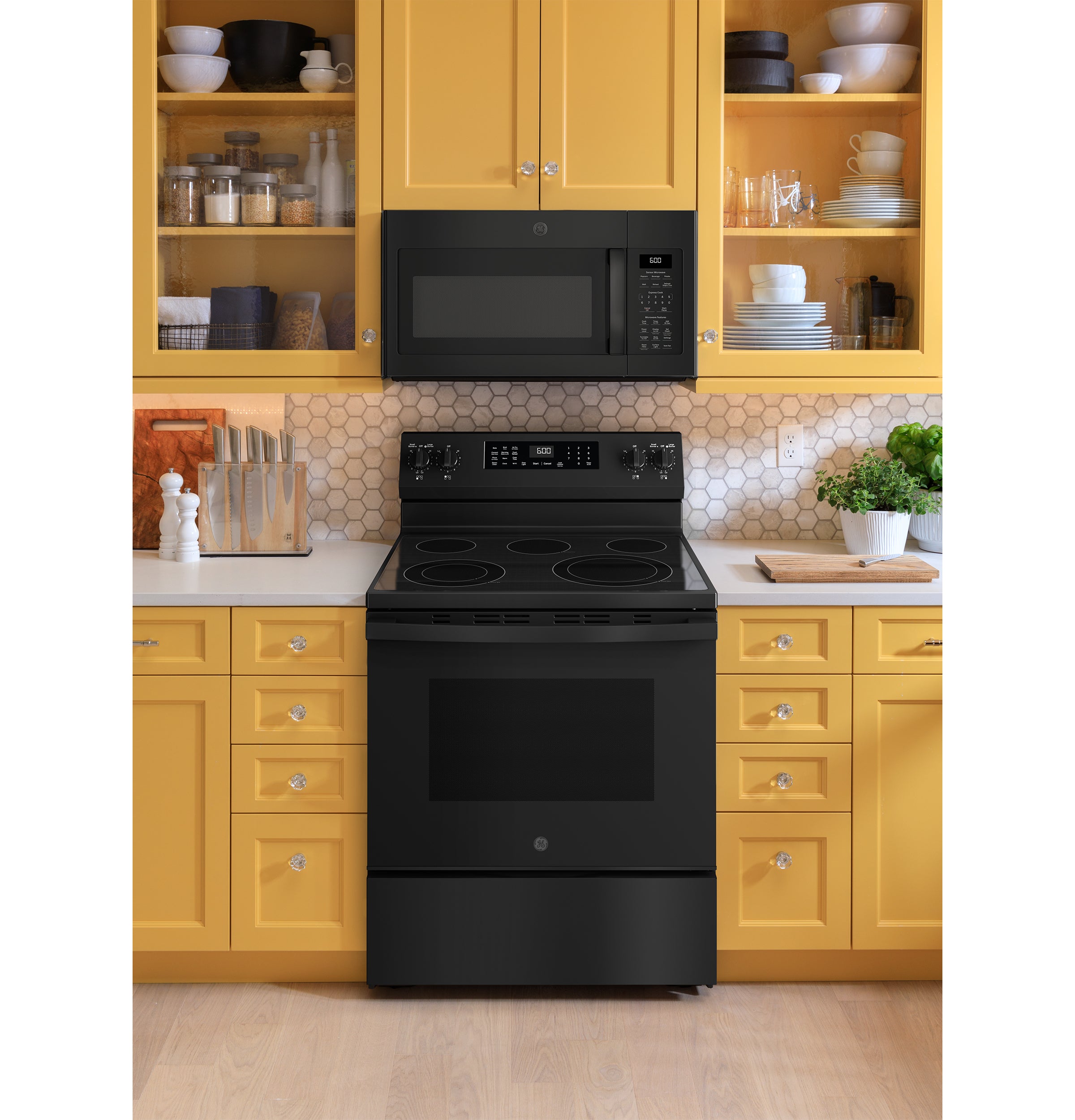 GE BLACK ELECTRIC CONVECTION WITH AIR FRY RANGE - Ranges - Additional View 5