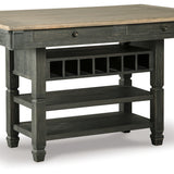 Ashley Furniture - Tyler Creek Counter Height Dining Table - Dark Gray Wood - Tables
