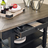 Ashley Furniture - Tyler Creek Counter Height Dining Table - Dark Gray Wood - Tables - Additional View 2