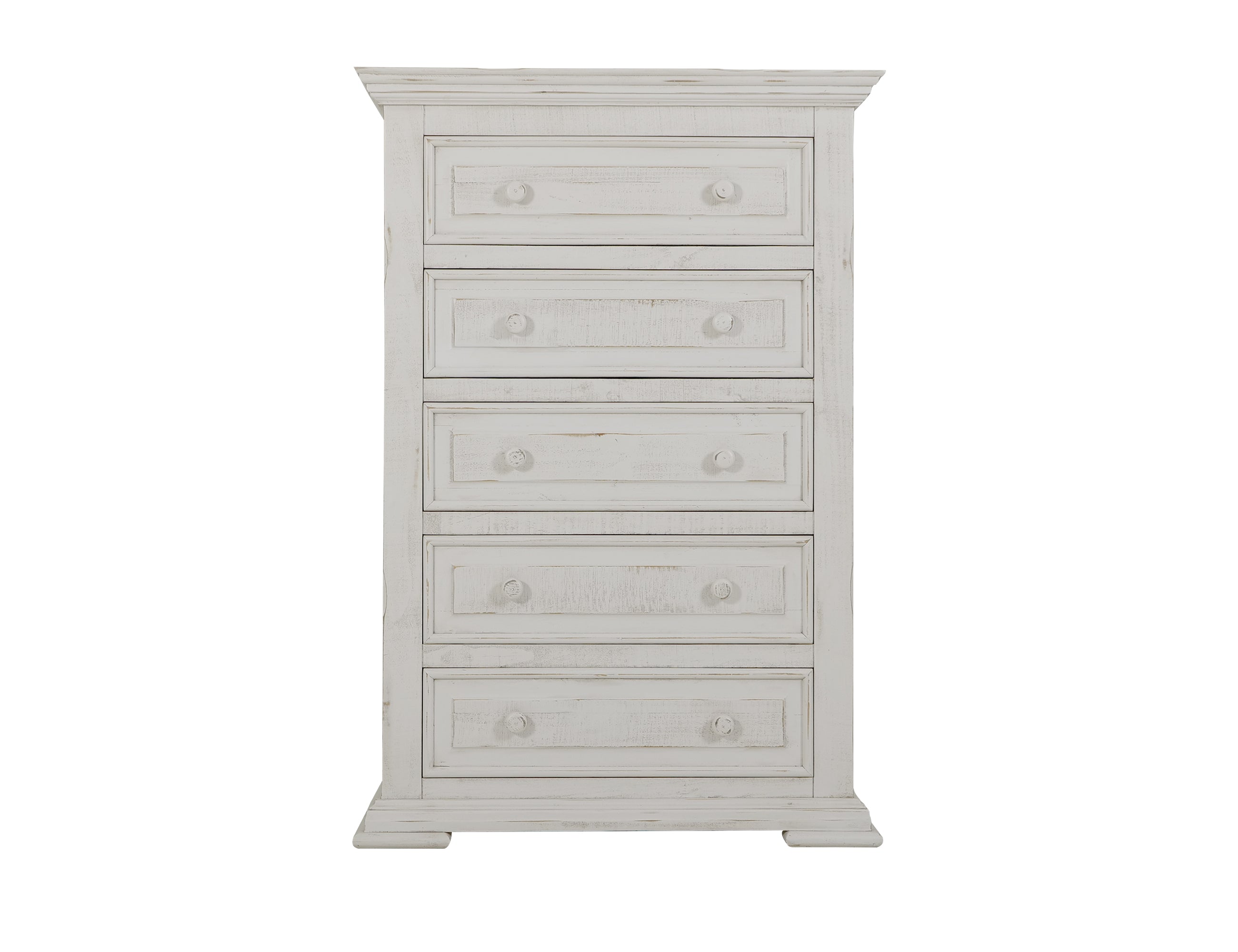 International Furniture Direct - TERRA WHITE CHEST - Wood - Chests