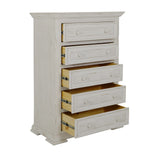 International Furniture Direct - TERRA WHITE CHEST - Wood - Chests - Additional View 2