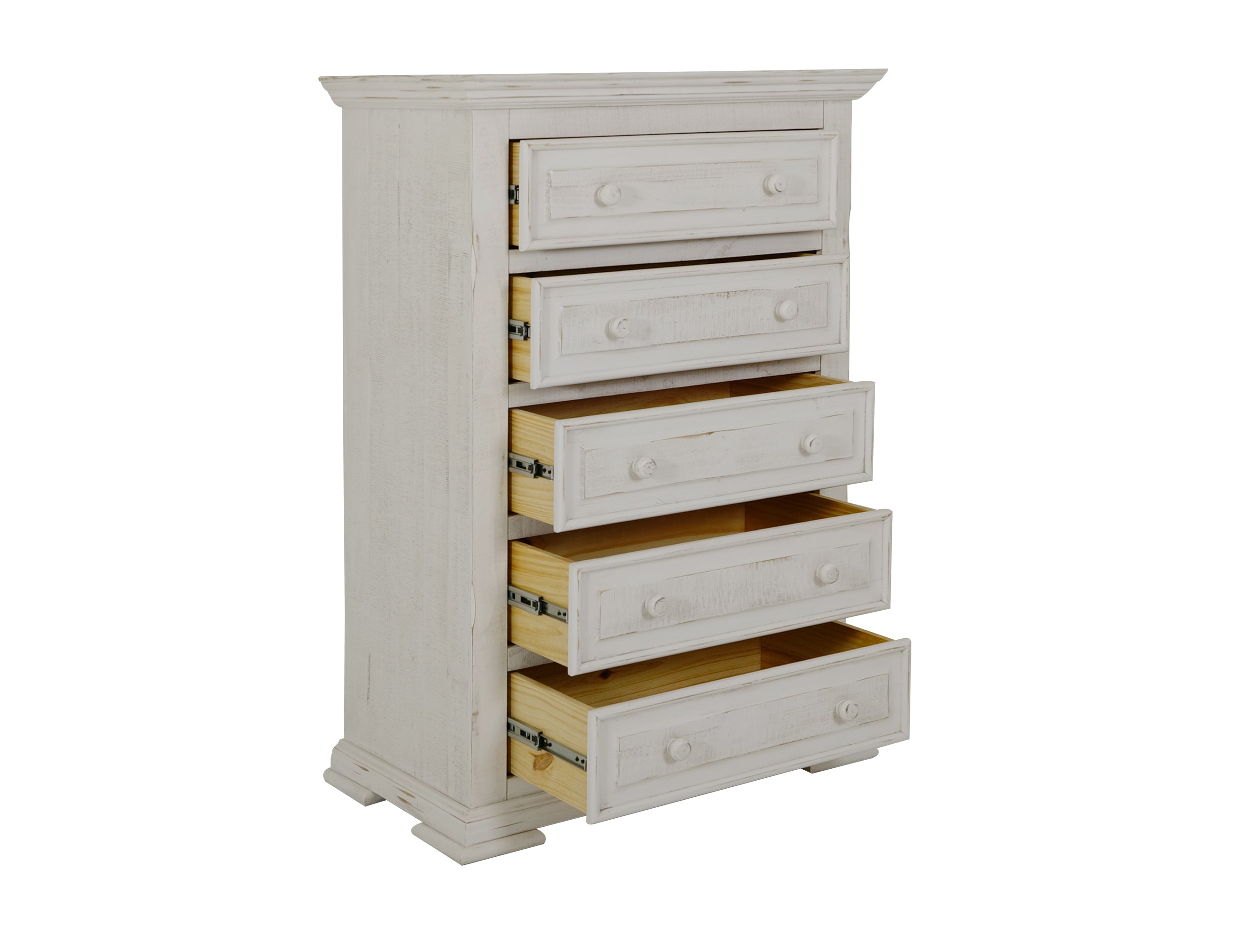 International Furniture Direct - TERRA WHITE CHEST - Wood - Chests - Additional View 2