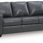 Ashley Furniture - BOLSENA ADMIRAL LEATHER QUEEN SLEEPER - Blue Leather Match - Sofas