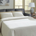 Ashley Furniture - BOLSENA ADMIRAL LEATHER QUEEN SLEEPER - Blue Leather Match - Sofas - Additional View 1
