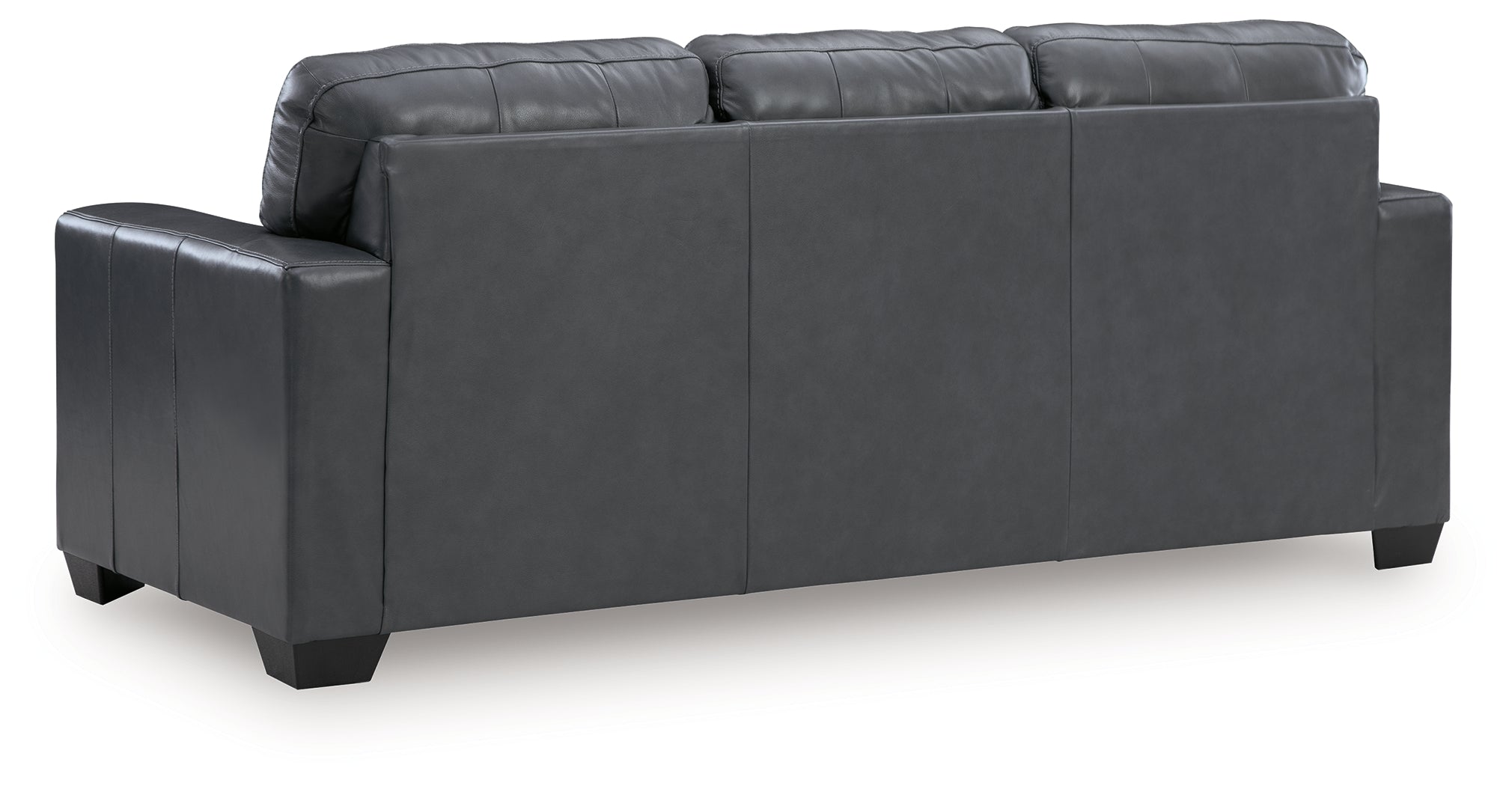 Ashley Furniture - BOLSENA ADMIRAL LEATHER QUEEN SLEEPER - Blue Leather Match - Sofas - Additional View 3