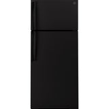 GE BLACK 18C TOP FREEZER REFRIGERATOR - Refrigerators
