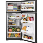 GE BLACK 18C TOP FREEZER REFRIGERATOR - Refrigerators - Additional View 1