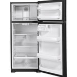GE BLACK 18C TOP FREEZER REFRIGERATOR - Refrigerators - Additional View 2