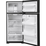 GE BLACK 18C TOP FREEZER REFRIGERATOR - Refrigerators - Additional View 2