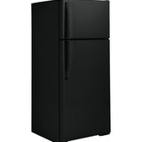 GE BLACK 18C TOP FREEZER REFRIGERATOR - Refrigerators - Additional View 3
