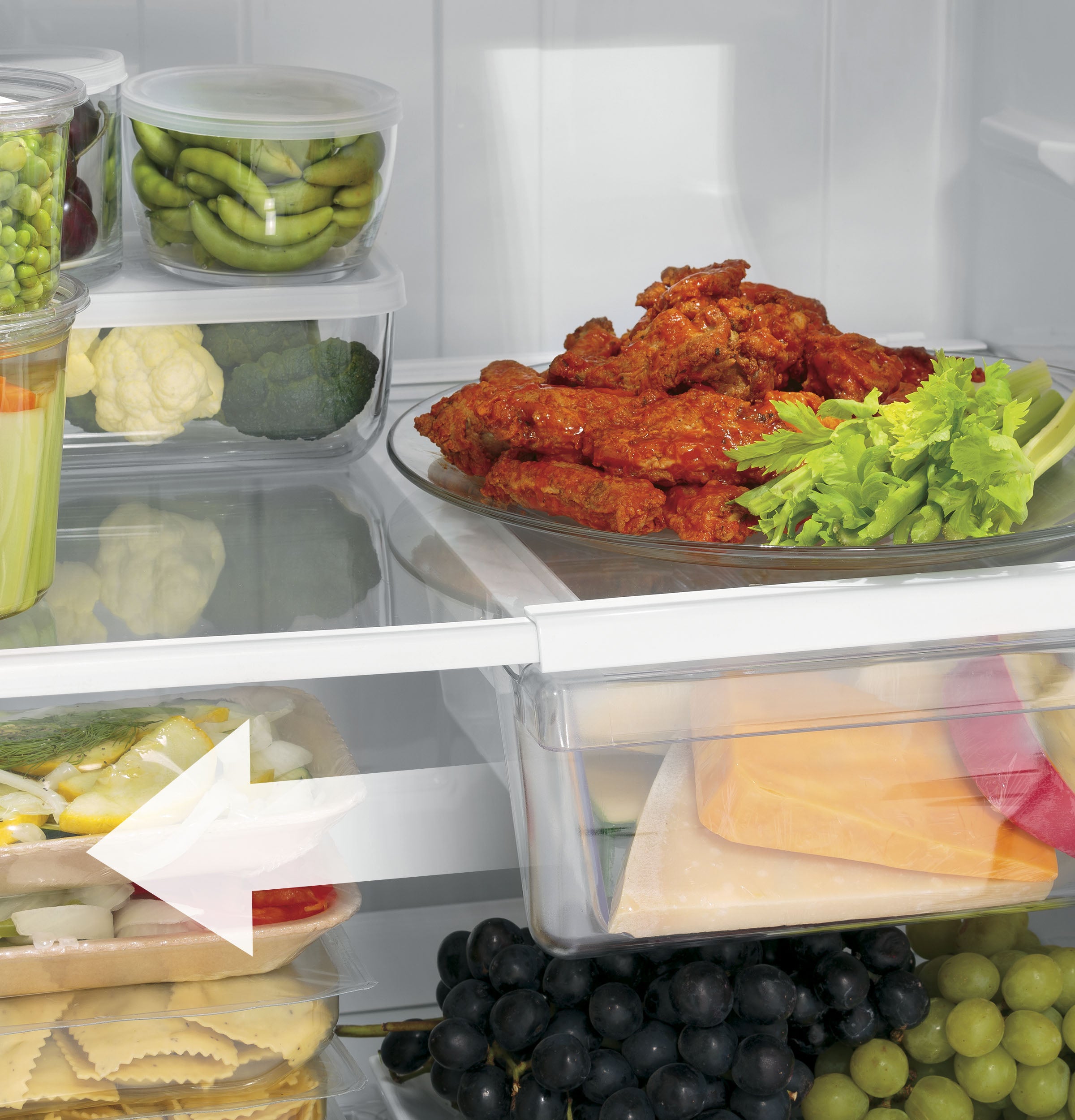 GE BLACK 18C TOP FREEZER REFRIGERATOR - Refrigerators - Additional View 5
