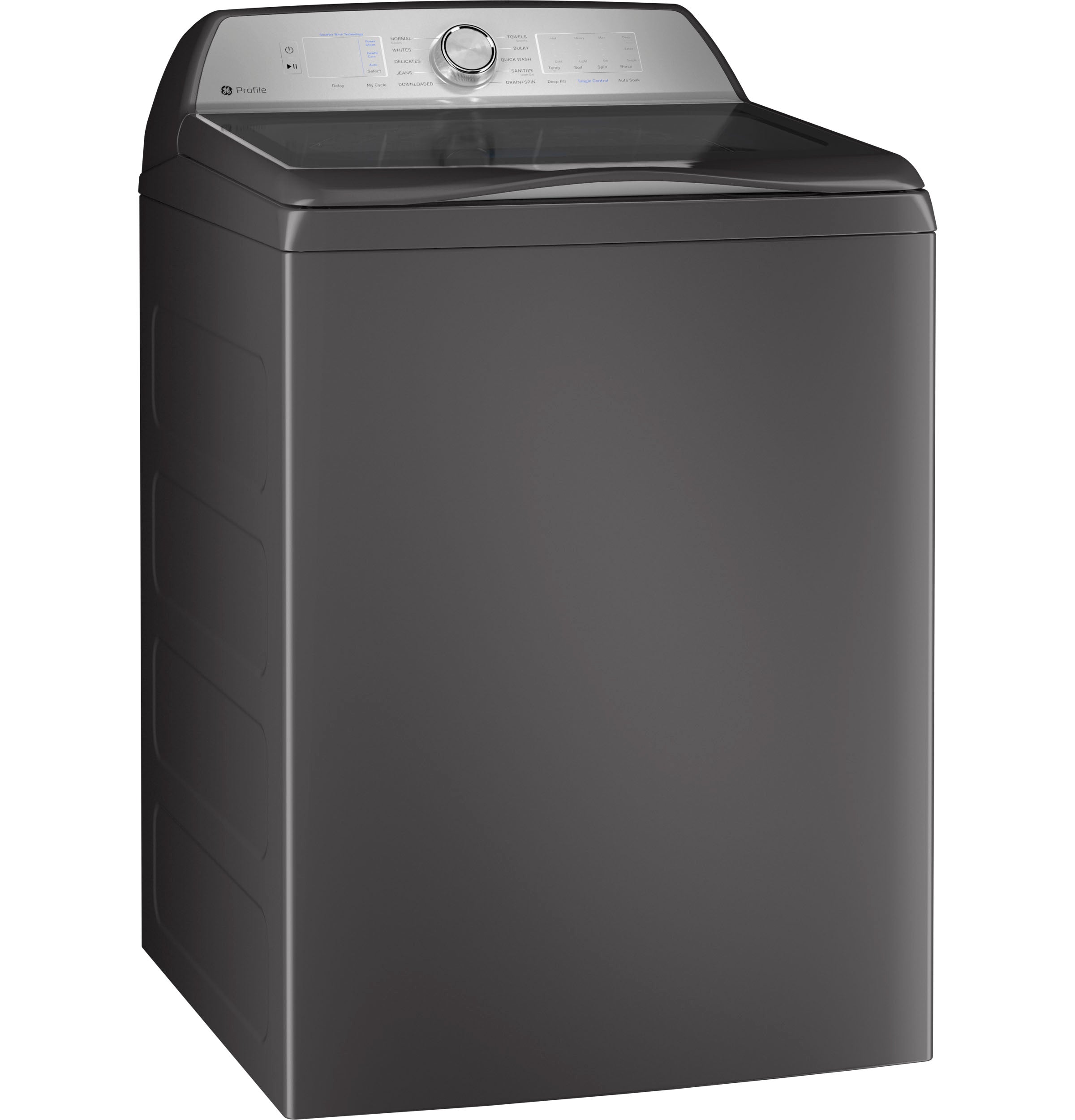 GE DIAMOND GRAY PROFILE 5CU TOP LOAD WASHER - Dark Gray - Washers - Additional View 1