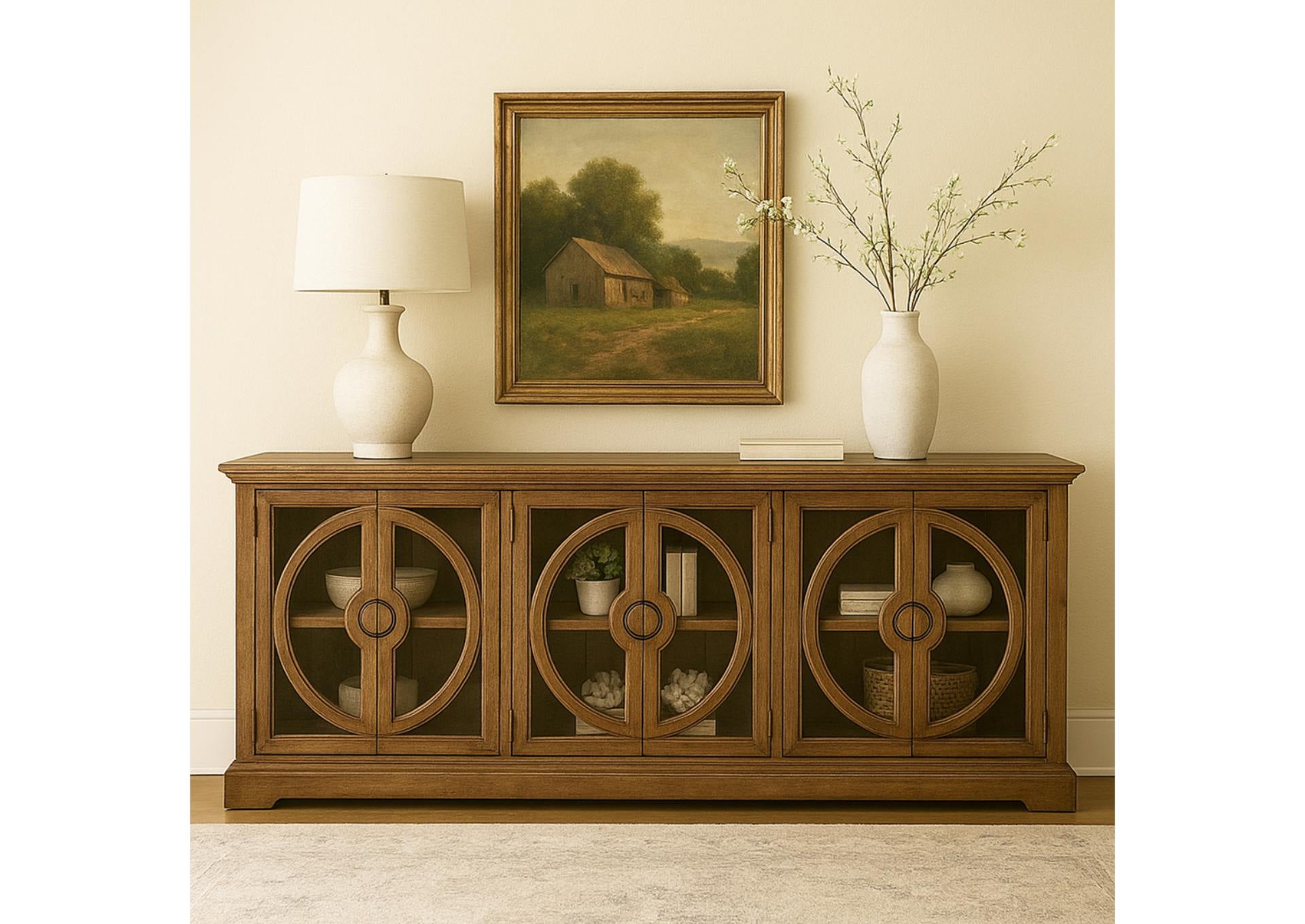 EVERTON SMOOTH PECAN CONSOLE - Additional View 3