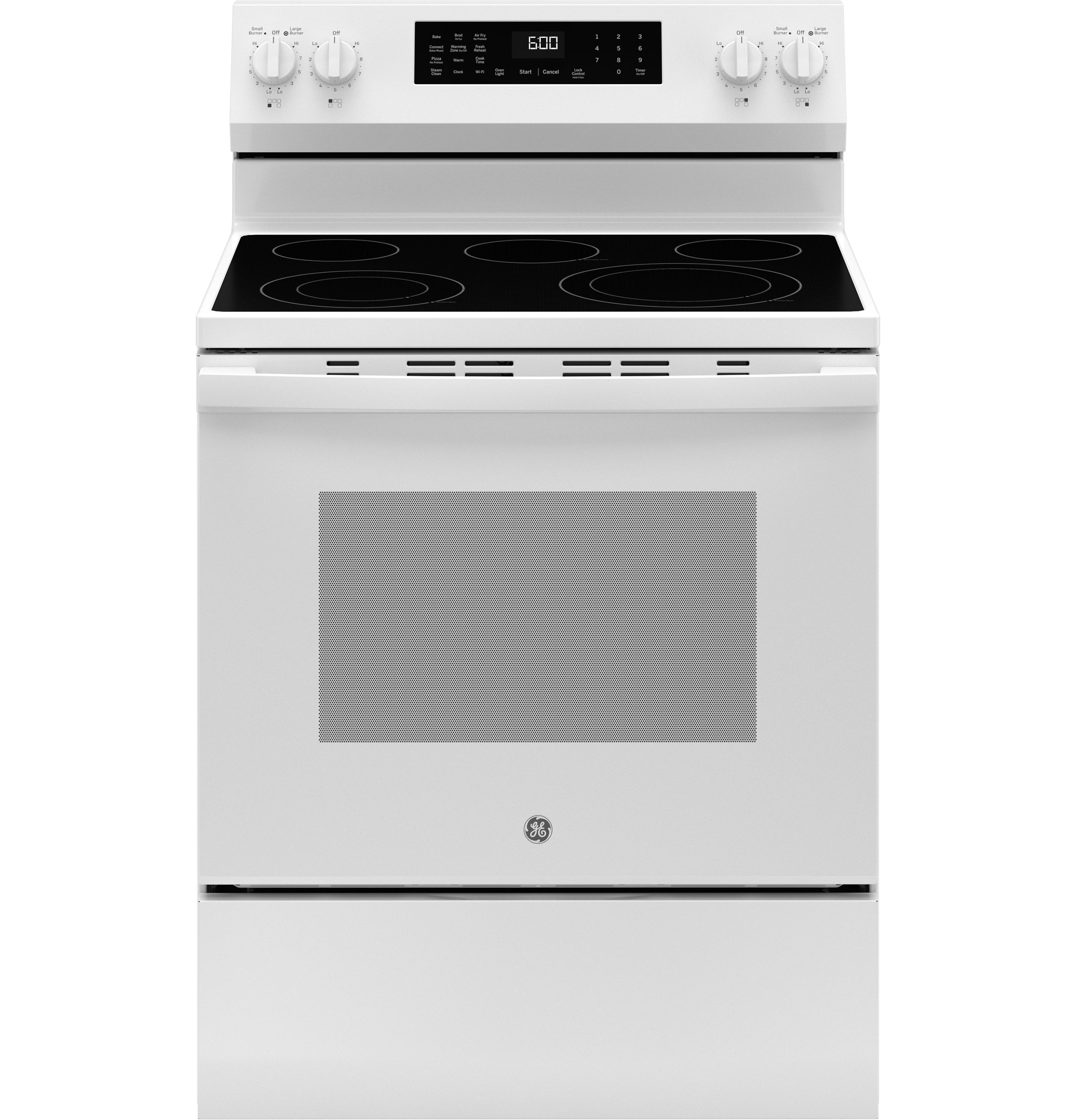 GE WHITE ELECTRIC CONVECTION WITH AIR FRY RANGE - Ranges