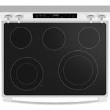 GE WHITE ELECTRIC CONVECTION WITH AIR FRY RANGE - Ranges - Additional View 1