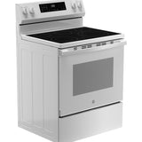 GE WHITE ELECTRIC CONVECTION WITH AIR FRY RANGE - Ranges - Additional View 34