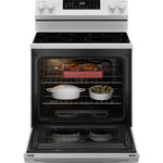 GE WHITE ELECTRIC CONVECTION WITH AIR FRY RANGE - Ranges - Additional View 3