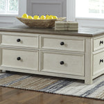 Ashley Furniture - BOLANBURG LIFT TOP COCKTAIL TABLE - White Wood - Tables - Additional View 1
