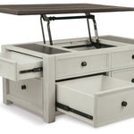 Ashley Furniture - BOLANBURG LIFT TOP COCKTAIL TABLE - White Wood - Tables - Additional View 2