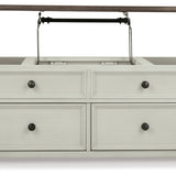 Ashley Furniture - BOLANBURG LIFT TOP COCKTAIL TABLE - White Wood - Tables - Additional View 6