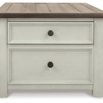 Ashley Furniture - BOLANBURG LIFT TOP COCKTAIL TABLE - White Wood - Tables - Additional View 7