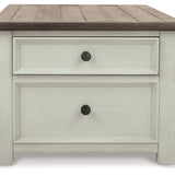 Ashley Furniture - BOLANBURG LIFT TOP COCKTAIL TABLE - White Wood - Tables - Additional View 7