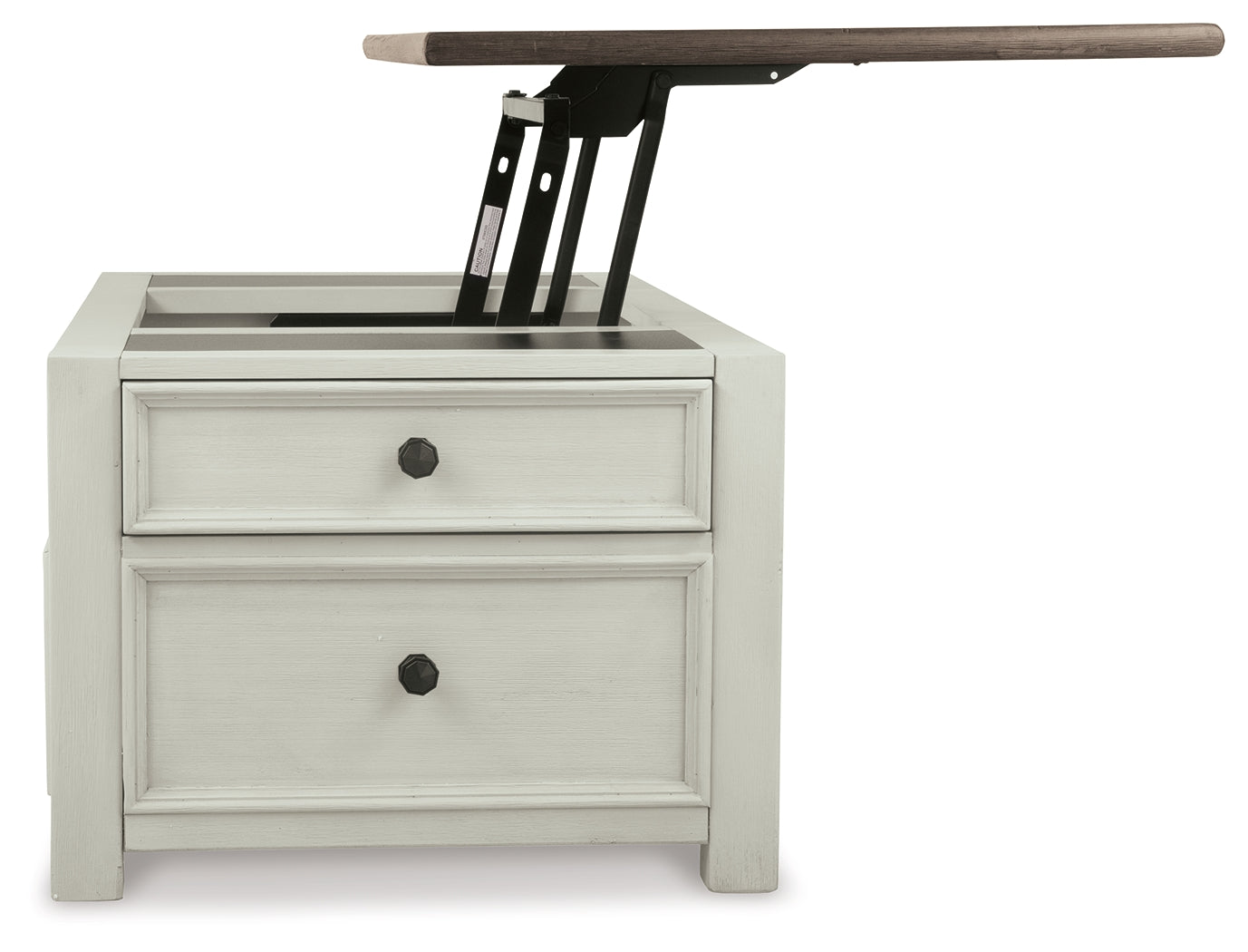 Ashley Furniture - BOLANBURG LIFT TOP COCKTAIL TABLE - White Wood - Tables - Additional View 9