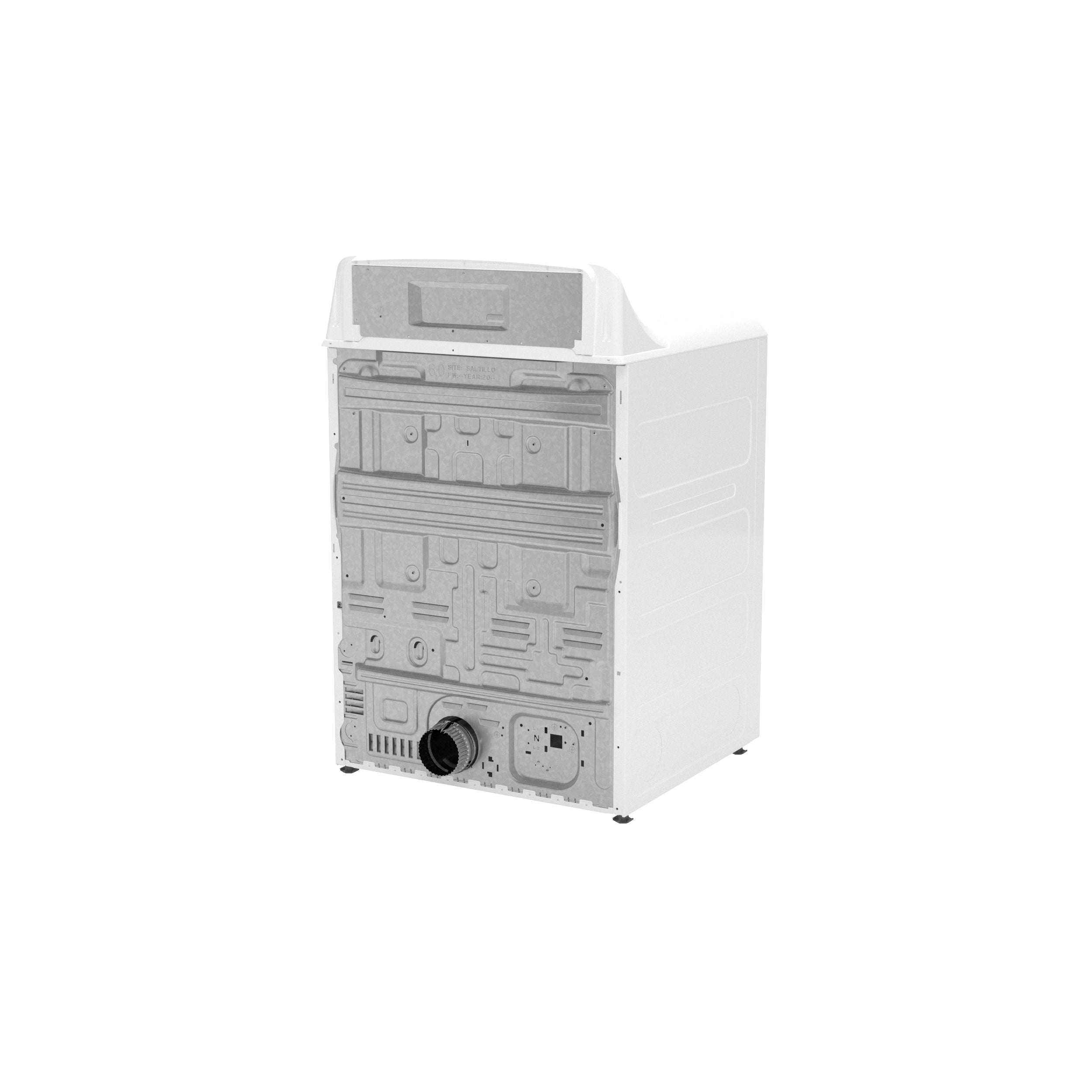 GE - Hotpoint 6.2 Cu. Ft. Capacity  Electric Dryer With Up To 120 Ft. Venting And Shallow Depth​ - White - Dryers - Additional View 22