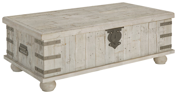 Carynhurst Lift Top Cocktail Table - White Wash Gray – Ivan Smith