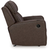 Ashley Furniture - Lavenhorne Recliner - Granite - Dark Gray Faux Leather - Recliners - Additional View 4